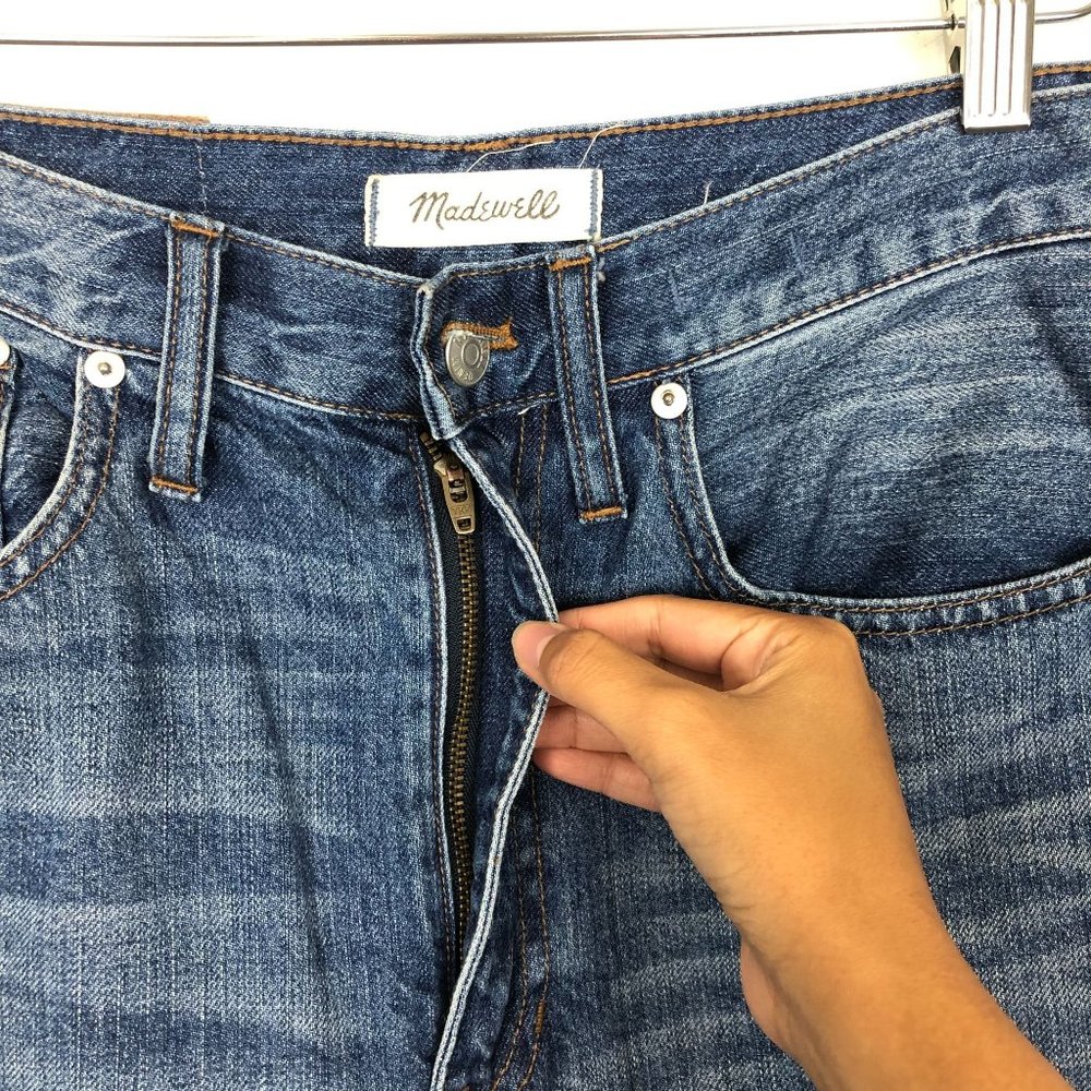 Madewell Rigid Straight High Rise Cropped Jeans - Picture 6 of 15
